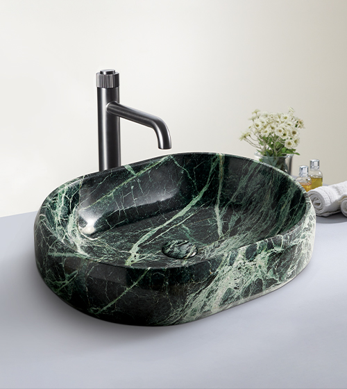 Hera - Green Marble Basin  – Aquant India